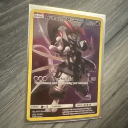 Pokemon TCG Armored Mewtwo Holo Rare Black Star Promo Card SM228 - Image 2