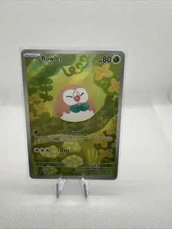 Pokemon TCG Rowlet 090/088 Perfect Order Holo Illustration Rare - Image 1