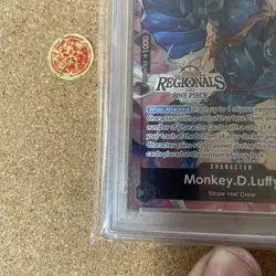 2024 One Piece EN OP07-091 Monkey D. Luffy (Offline Regionals V3) PSA 10 - Image 5