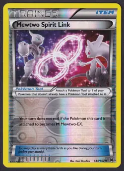 Pokemon Mewtwo Spirit Link 144/162 Reverse Holo XY Breakthrough - Image 1