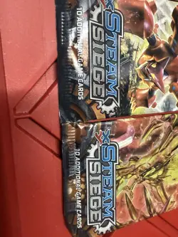 Pokemon TCG XY Steam Siege 3 Booster Packs Factory Sealed - Image 2