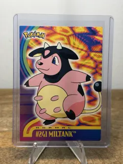 2001 Pokemon TOPPS TV ANIMATION #241 MILTANK (BLUE LOGO) - Image 1