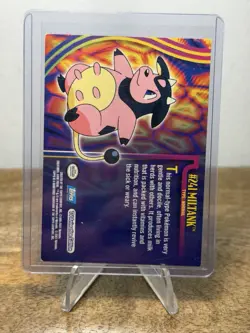 2001 Pokemon TOPPS TV ANIMATION #241 MILTANK (BLUE LOGO) - Image 2