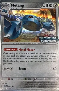 Metang (Prerelease) 090 Holo P Scarlet & Violet Promo Pokemon NM - Image 1
