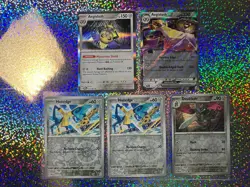 Pokemon TCG Paradox Rift: 135/182 Aegislash ex; Holo 134/182 Aegislash - Image 1