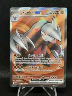 Excadrill ex 160/086 Full Art Pokemon White Flare Black Bolt - NM - Image 1