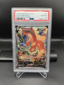 Charizard V 154/172. Psa 10. Full art Charizard Brilliant Stars 2022 Pokemon. - Image 1