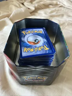 pokemon cards from 2015 & 2016 with tin and box - Image 1