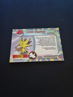 Zapdos #145 Pokemon Topps Chrome - Image 2