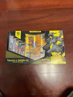 Nintendo Pokemon TCG Pikachu and Zekrom-GX Tag Team Premium Collection Sealed - Image 1