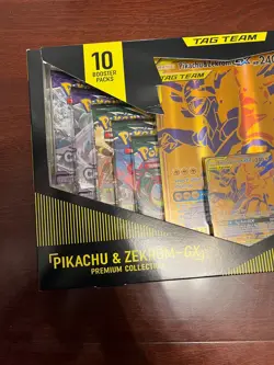 Nintendo Pokemon TCG Pikachu and Zekrom-GX Tag Team Premium Collection Sealed - Image 4