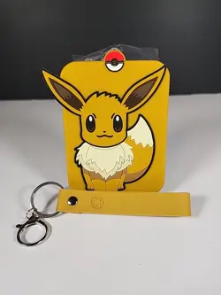 Pokemon TCG Card Display Key Chain Eevee - Image 1