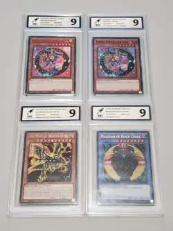 Yu-Gi-Oh Card Graded Set Yugioh Grade Slab Bundle X 4 - Image 1