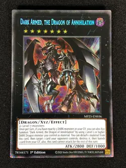 Yugioh Dark Armed Dragon of Annihilation MP25-EN036 1st Starlight (NM) - Image 1