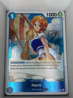 OP09-050 Nami English R One Piece TCG Card Game - Image 1