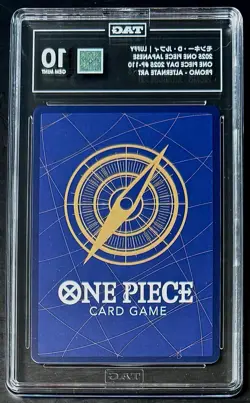 TAG 10 One Piece P-110 P Monkey.D.Luffy - JP - Foil - One Piece Day - Graded - Image 2