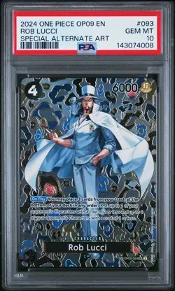 Rob Lucci 093 Special Alternate Art One Piece PSA 10 SP - Image 1