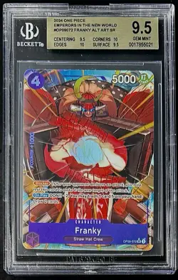 BGS 9.5 One Piece OP09-072 SR* Franky Alt Art - English - Emperors in New World - Image 1