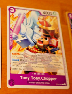 ONE PIECE ENGLISH CARD GAME CARTE TONY CHOPPER ST26-002 EN NM - Image 1
