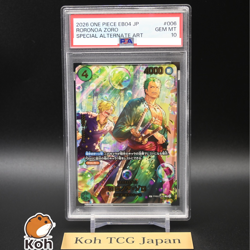 PSA10 Zoro PRB02-006 SP EGGHEAD CRISIS EB04 Japanese ONE PIECE Card 2026 NM - Image 1