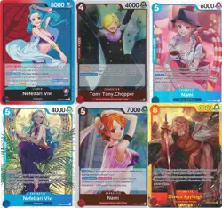 Red/Blue Vivi Deck - Nami - Silvers Rayleigh - Tony Tony Chopper - One Piece - Image 1