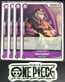 4 x One Piece OP11-076 C Hannyabal - ENG - Regular - Playset - TCG - NM/M - Image 1