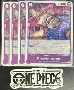 4 x One Piece OP12-065 UC Emporio.Ivankov - ENG - Regular - Playset - NM/M - Image 1