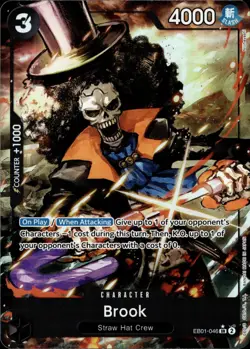 One Piece Memorial Collection Brook Alt Art EB01-046 NM english - Image 1