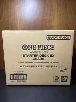 One Piece TCG DISPLAY 6x ST-21 SEALED CASE ST21 STARTER DECK EX Gear 5 - ENGLISH - Image 1