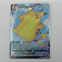 Surfing Pikachu VMAX 009/025 Celebrations Holo Pokemon TCG LP - Image 1