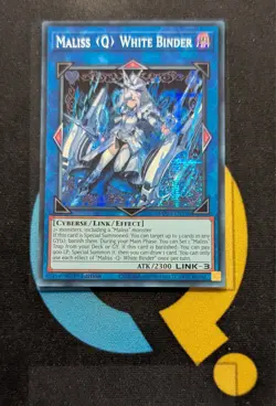 MP25-EN126 Maliss Q White Binder Prismatic Secret Rare 1st Edition YuGiOh Card - Image 1