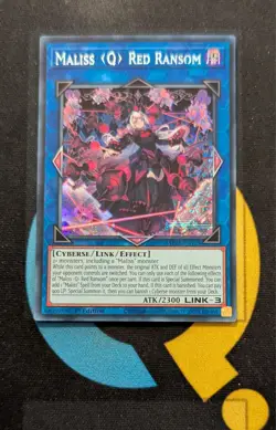 MP25-EN125 Maliss Q Red Ransom Prismatic Secret Rare 1st Edition YuGiOh Card - Image 1