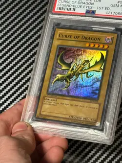 Yugioh PSA 10 2002 Curse of Dragon LOB-066 Super Rare 1st Edition WAVY *0686 - Image 3