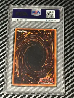 Yugioh PSA 10 2002 Tri-Horned Dragon LOB-000 Secret Rare 1st Edition WAVY *2063 - Image 2