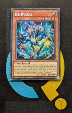 MP25-EN119 Ice Ryzeal Prismatic Secret Rare 1st Edition YuGiOh Card - Image 1