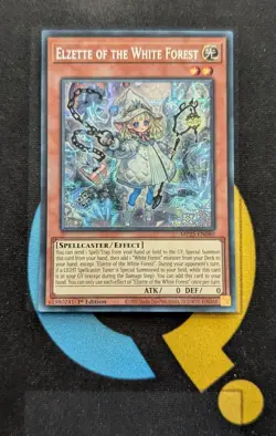 MP25-EN080 Elzette of the White Forest Prismatic Secret Rare 1st Edition YuGiOh - Image 1