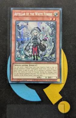 MP25-EN079 Astellar of the White Forest Prismatic Secret Rare 1st Edition YuGiOh - Image 1