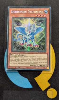 MP25-EN066 Lightsworn Dragonling Prismatic Secret Rare 1st Edition YuGiOh Card - Image 1