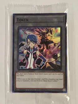 Blue Gal & Trickstar Band Sweet Guitar TKN5-EN031 DUAD Mini Box Yugioh Token - Image 1