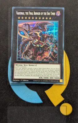 MP25-EN070 Varudras, Final Bringer of the End Times Prismatic Secret Rare YuGiOh - Image 1
