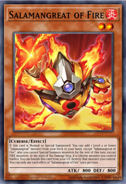 Yugioh! Salamangreat of Fire MP25-EN144 Mega Pack Prismatic Secret Rare - Image 1