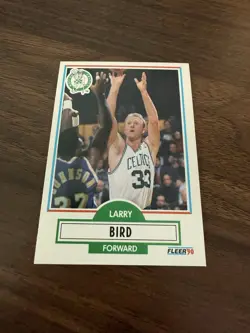 1990-91 Fleer #8 Larry Bird - Image 1
