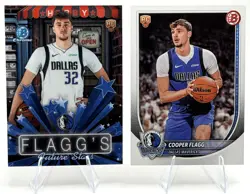2025-26 Bowman Basketball Cooper Flagg RC Rookie Hobby Stars #HS-3 + Base #1 (2) - Image 1