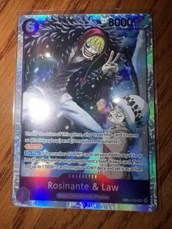 One Piece CCG Rosinante & Law EB04-038 Super Rare Foil - Image 1