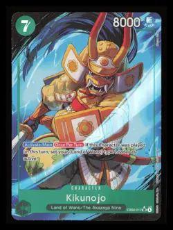 Kikunojo Alternate Alt Art SR EB04-012 One Piece TCG English OP14 Azure Seven NM - Image 1
