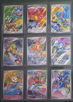 Pokemon First Partner 30th anniversary Illustration Collection Promos Full Set - Image 1