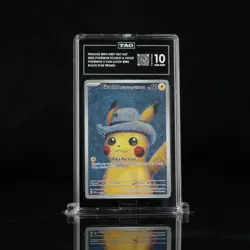 2023 SVP Pokemon X Van Gogh Promo #085 Pikachu With Grey Felt Hat TAG 10 (962) - Image 1