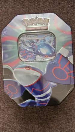 Pokemon Kyogre EX Tin – Azure Legends – Sealed With Promo - Image 1