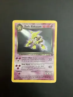 Pokemon Dark Alakazam Holo Card 1/82 Team Rocket Series - Image 1