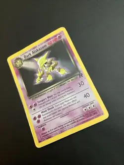 Pokemon Dark Alakazam Holo Card 1/82 Team Rocket Series - Image 2
